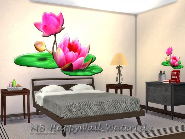  The Sims Resource: Happy Wall Water Lily by matomibotaki