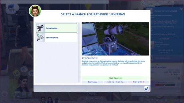  Mod The Sims: Astronomer Career (2 Branches) by Twilightsims