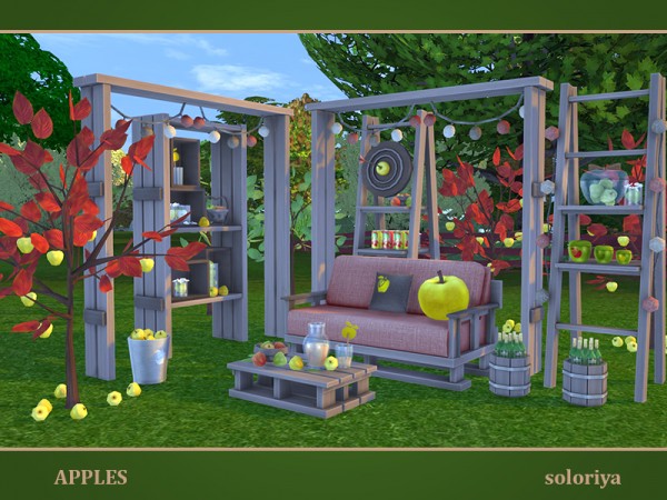  The Sims Resource: Apples outdoor by soloriya
