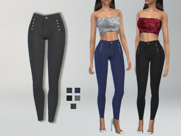 The Sims Resource: Skinny Fit Pants by Puresim • Sims 4 Downloads