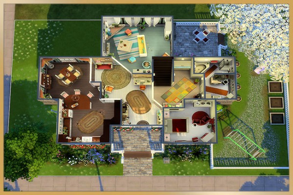  Blackys Sims 4 Zoo: Family house by MissFantasy