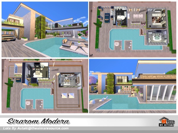  The Sims Resource: Sirarom Modern house by Autaki