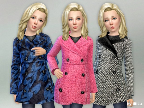  The Sims Resource: Winter Coat for Girls by lillka