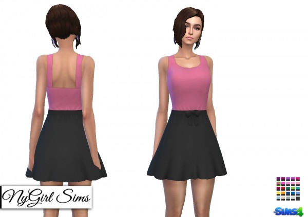  NY Girl Sims: Gathered Waist Sundress with Bow