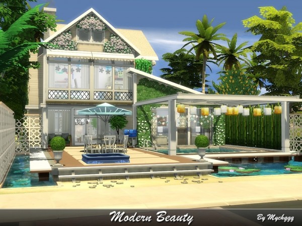  The Sims Resource: Modern Beauty house by MychQQQ