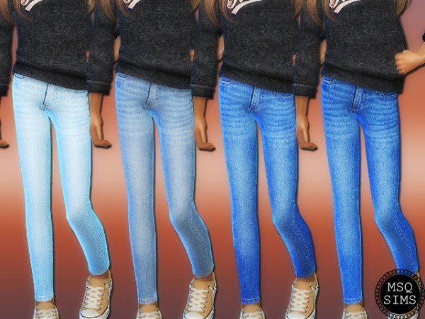  MSQ Sims: Girls Denim Jeans 01