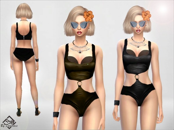  The Sims Resource: DarkTime Swimsuit by Devirose