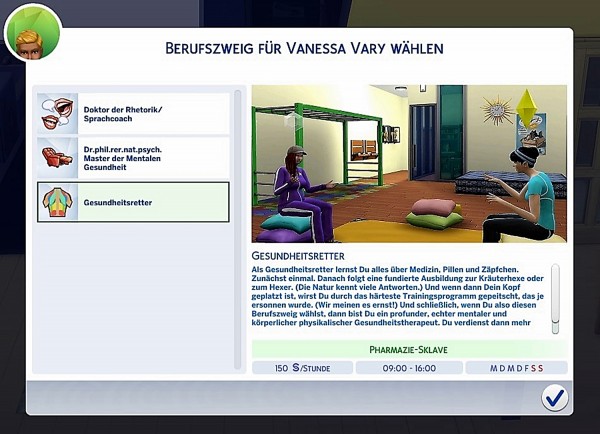  Mod The Sims: Mental Therapist Career by helene912