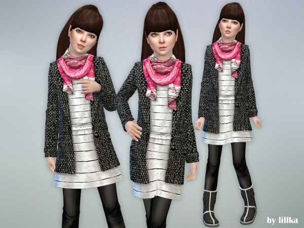  The Sims Resource: Fall Outfit for Girls 03 by lillka