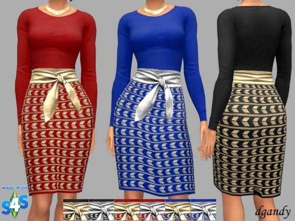  The Sims Resource: Party Dress Fran by dgandy