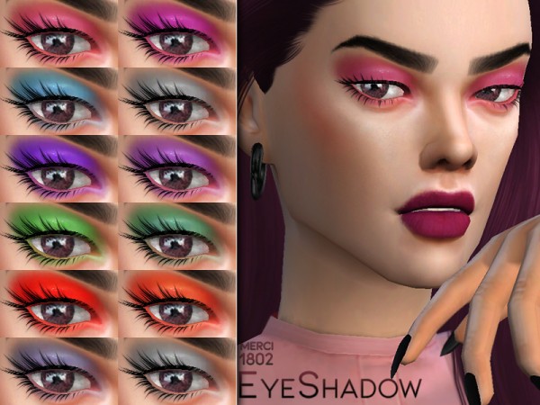  The Sims Resource: Eyeshadow 1802 by Merci