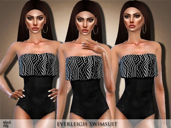  The Sims Resource: Everleigh Swimsuit by Black Lily