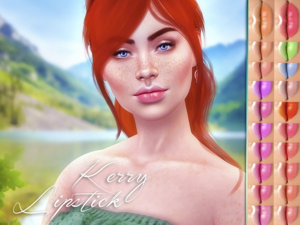  The Sims Resource: Kerry Lipstick by KatVerseCC