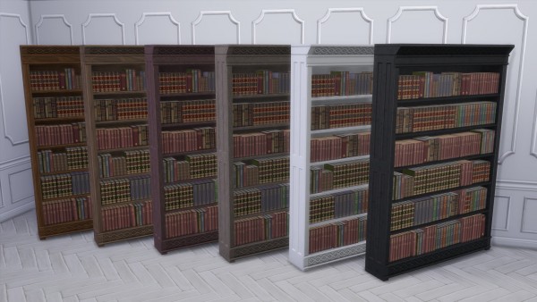  Mod The Sims: Distinguished Bookcase by TheJim07