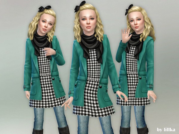  The Sims Resource: Fall Outfit for Girls 02 by lillka