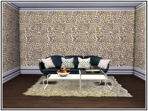  The Sims Resource: Animal Print Walls by marcorse