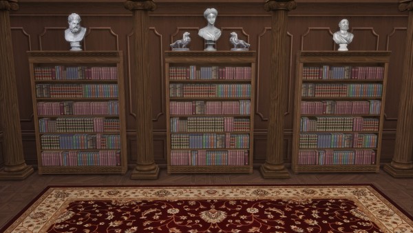  Mod The Sims: Distinguished Bookcase by TheJim07