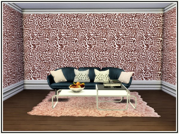  The Sims Resource: Animal Print Walls by marcorse