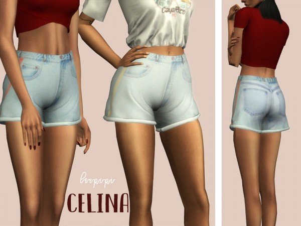  The Sims Resource: Celina Shorts by laupipi