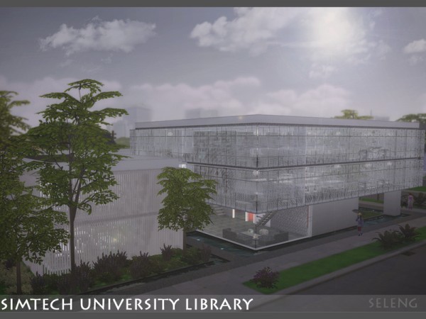  The Sims Resource: Sim tech Uni Library by Seleng