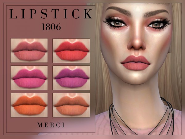  The Sims Resource: Lipstick 1806 by Merci