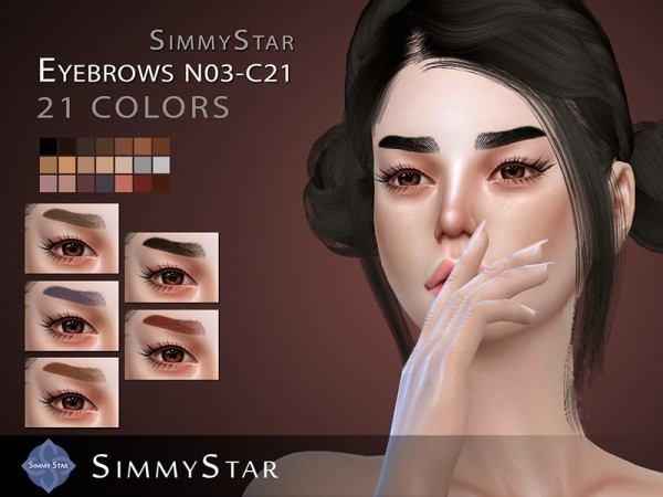  The Sims Resource: Eyebrows N03 C21 by Simmy.Star