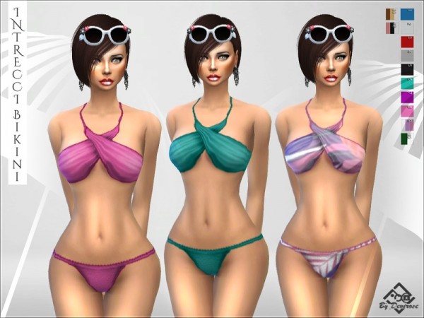  The Sims Resource: Intrecci Swimsuit by Devirose