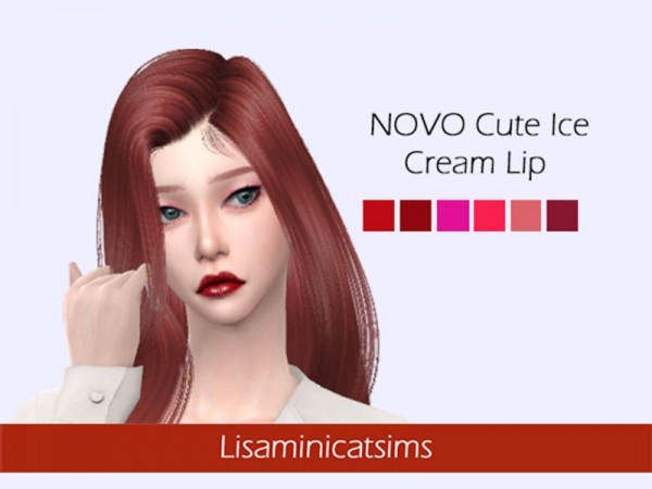  The Sims Resource: Cute Ice Cream Lip by Lisaminicatsims