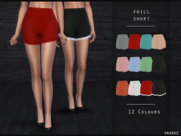 The Sims Resource: Frill Short by OranosTR