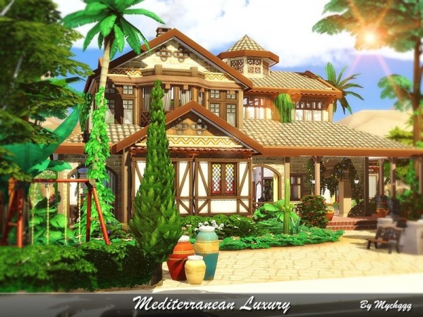  The Sims Resource: Mediterranean Luxury house by MychQQQ