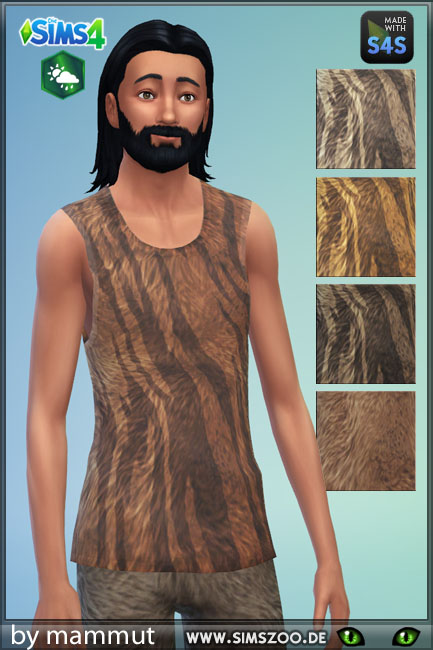  Blackys Sims 4 Zoo: Fur top 3 by mammut