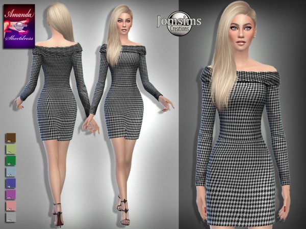  The Sims Resource: Amanda short dress 2 by jomsims