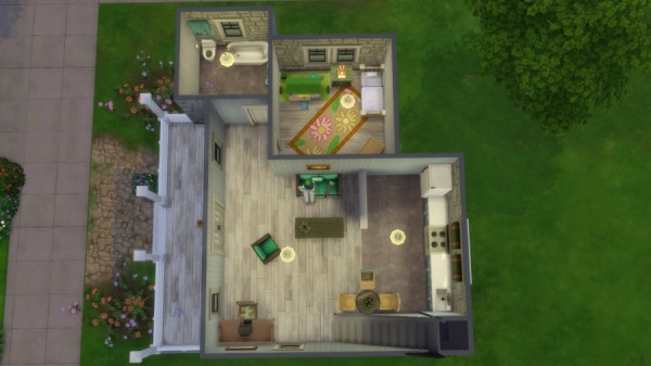  Sims Artists: Spring starter house