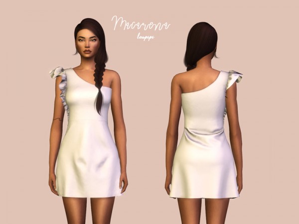  The Sims Resource: Macarenadress by Laupipi