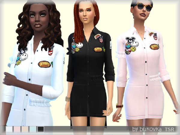  The Sims Resource: Dress Shirt and Frill by bukovka