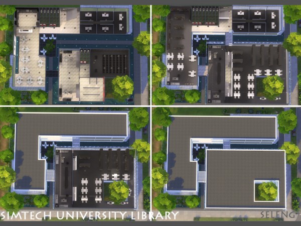  The Sims Resource: Sim tech Uni Library by Seleng