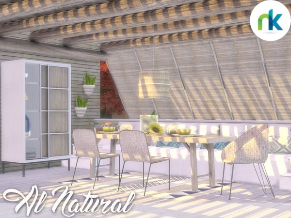  The Sims Resource: Al Natural Outdoor Dining by Nikadema