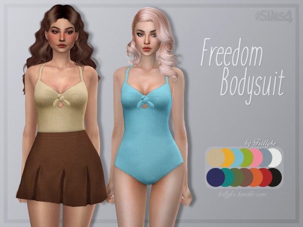  The Sims Resource: Freedom Bodysuit by Trillyke