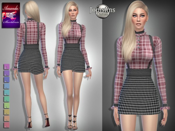  The Sims Resource: Amanda short dress 3 by jomsims