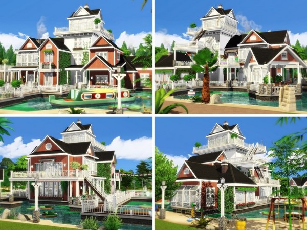  The Sims Resource: White Sail 2 house by MychQQQ