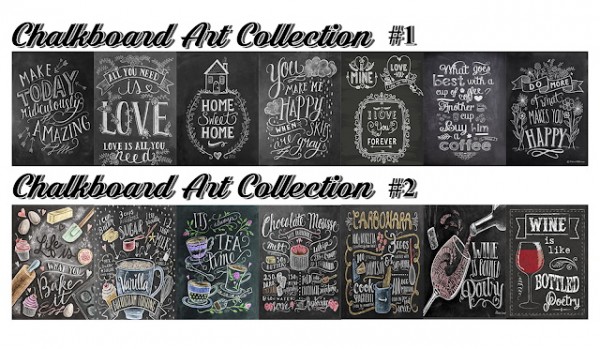  Liily Sims Desing: Chalkboard Art Collection