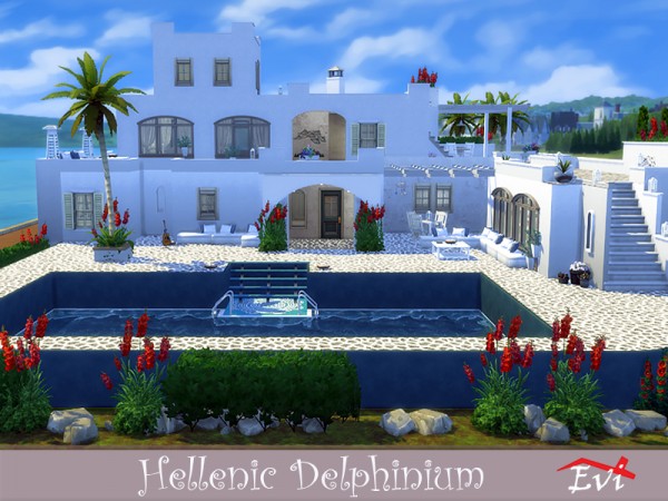  The Sims Resource: Hellenic delphinium house by evi