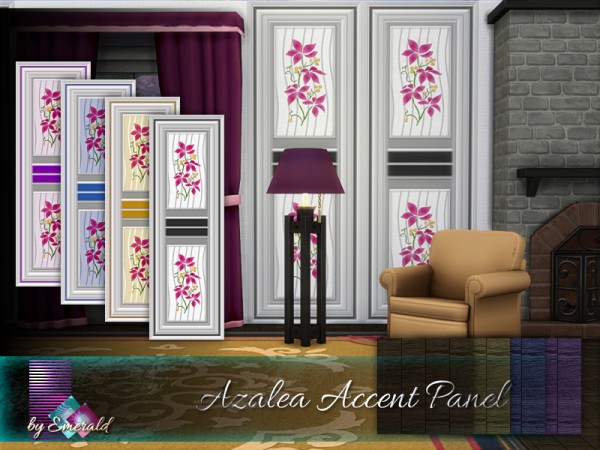  The Sims Resource: Azalea Accent Panel by Emerald