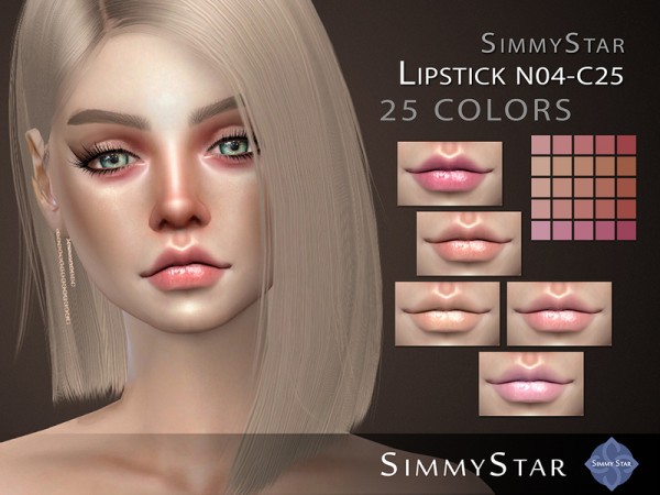  The Sims Resource: Lipstick N04 C25 by Simmy Star