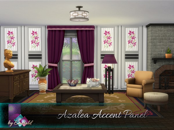  The Sims Resource: Azalea Accent Panel by Emerald