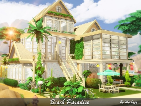  The Sims Resource: Beach Paradise house by MychQQQ