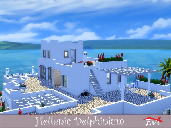  The Sims Resource: Hellenic delphinium house by evi