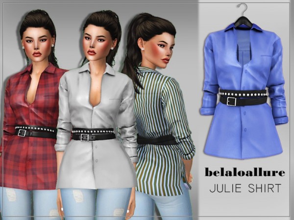  The Sims Resource: Julie shirt by belal1997