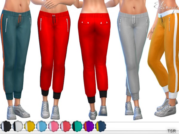  The Sims Resource: Side Stripe Sweatpants by ekinege