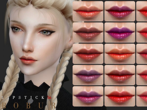  The Sims Resource: Lipstick 56 by Bobur